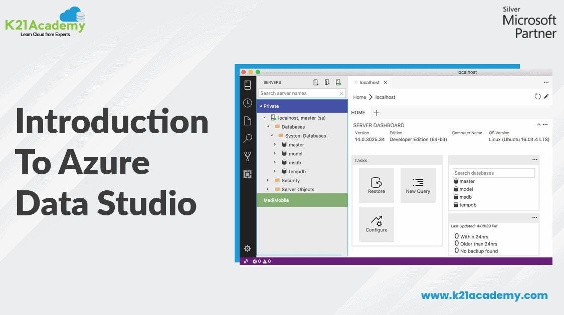 Azure Data Studio SQL Server Management Studio K21 Academy